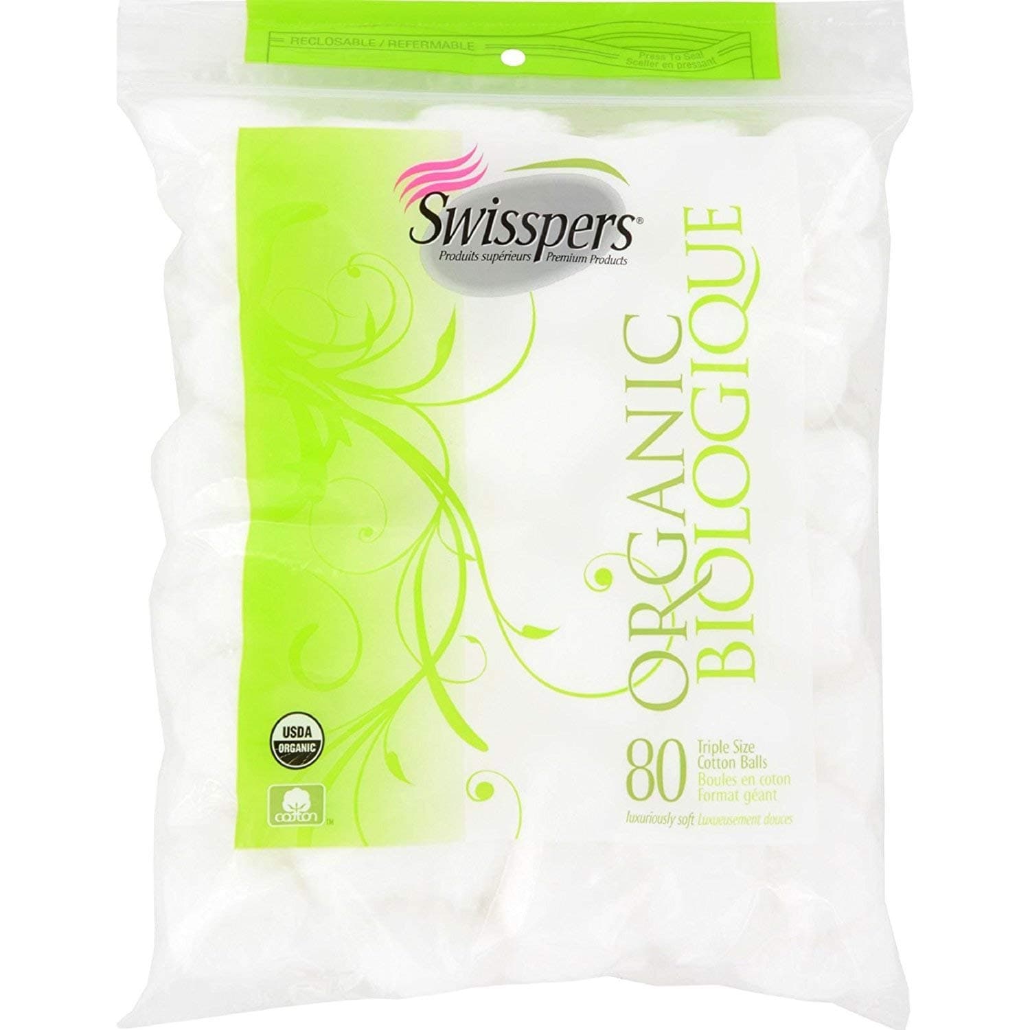 Cotton Balls Triple Size 80 Each (Pack of 2)